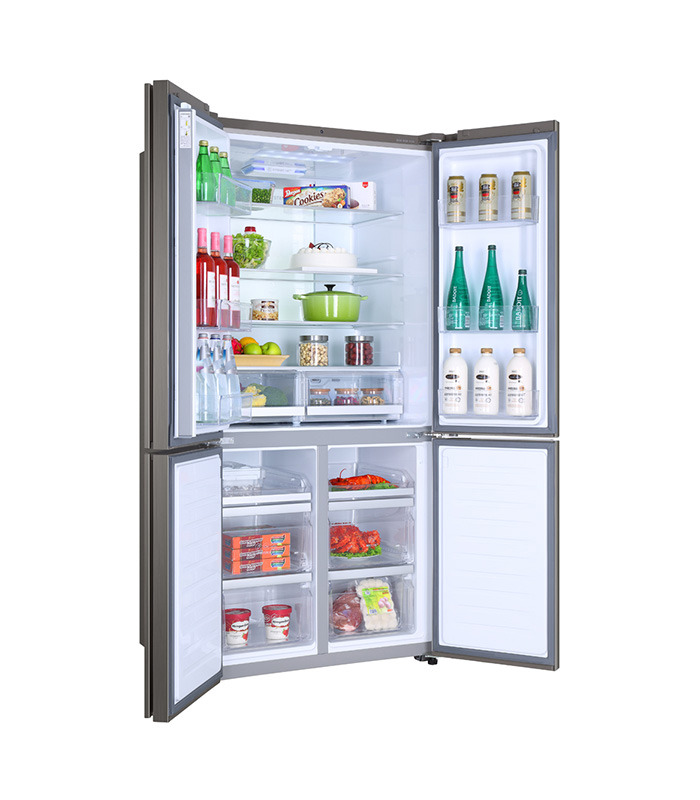 Réfrigérateur frigo américain us 4 portes inox 610l froid ventilé no frost  HAIER MOU--HTF-610DM7